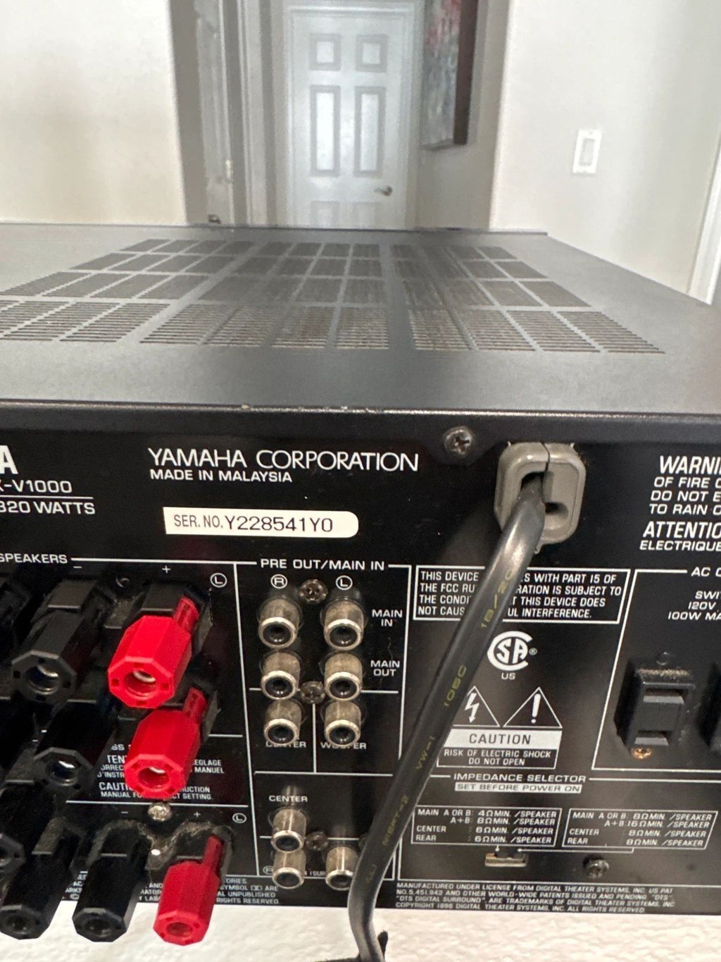 Yamaha RX-V1000 High Tier Receiver — photo 8