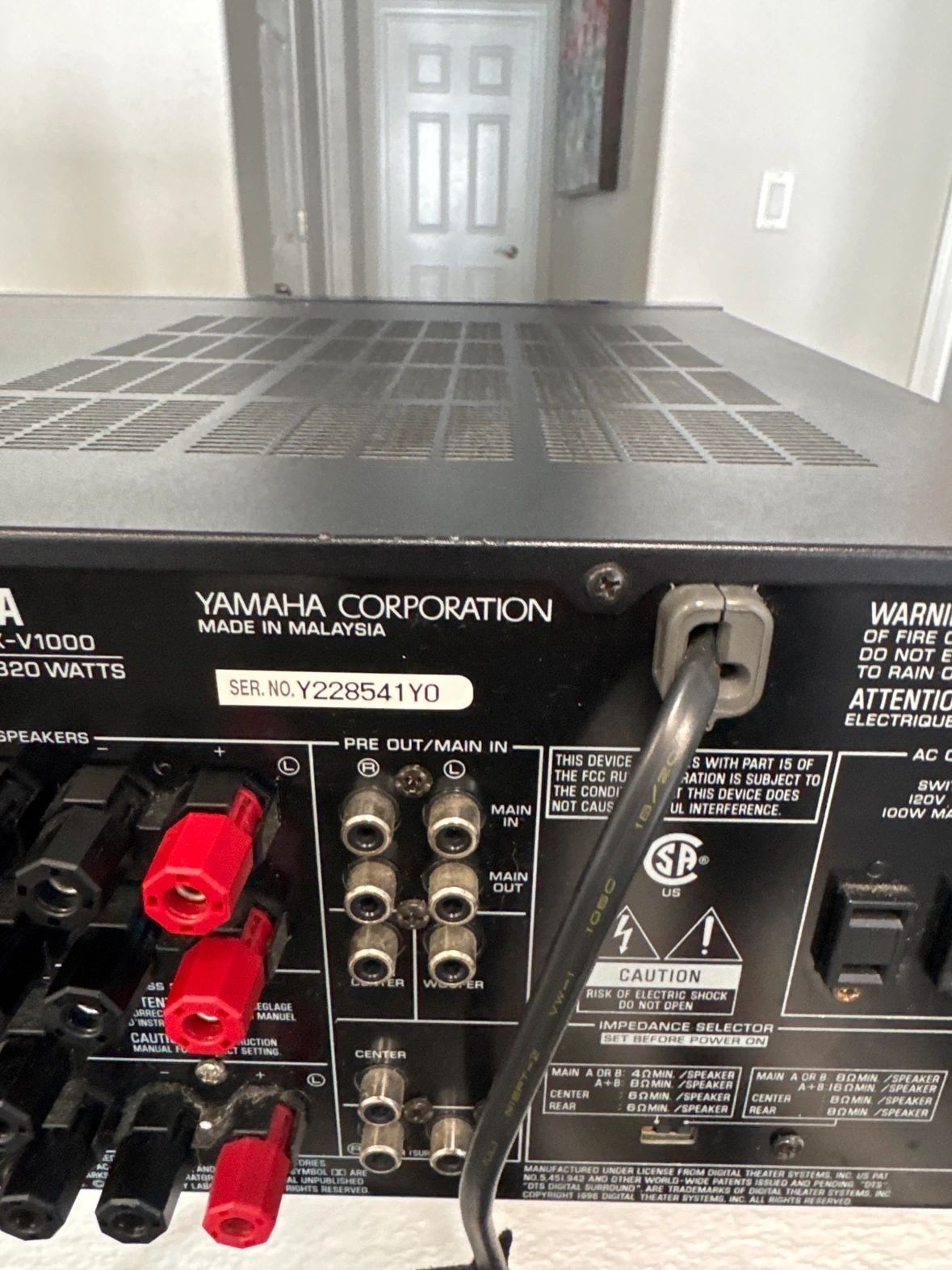 Yamaha RX-V1000 High Tier Receiver — photo 8