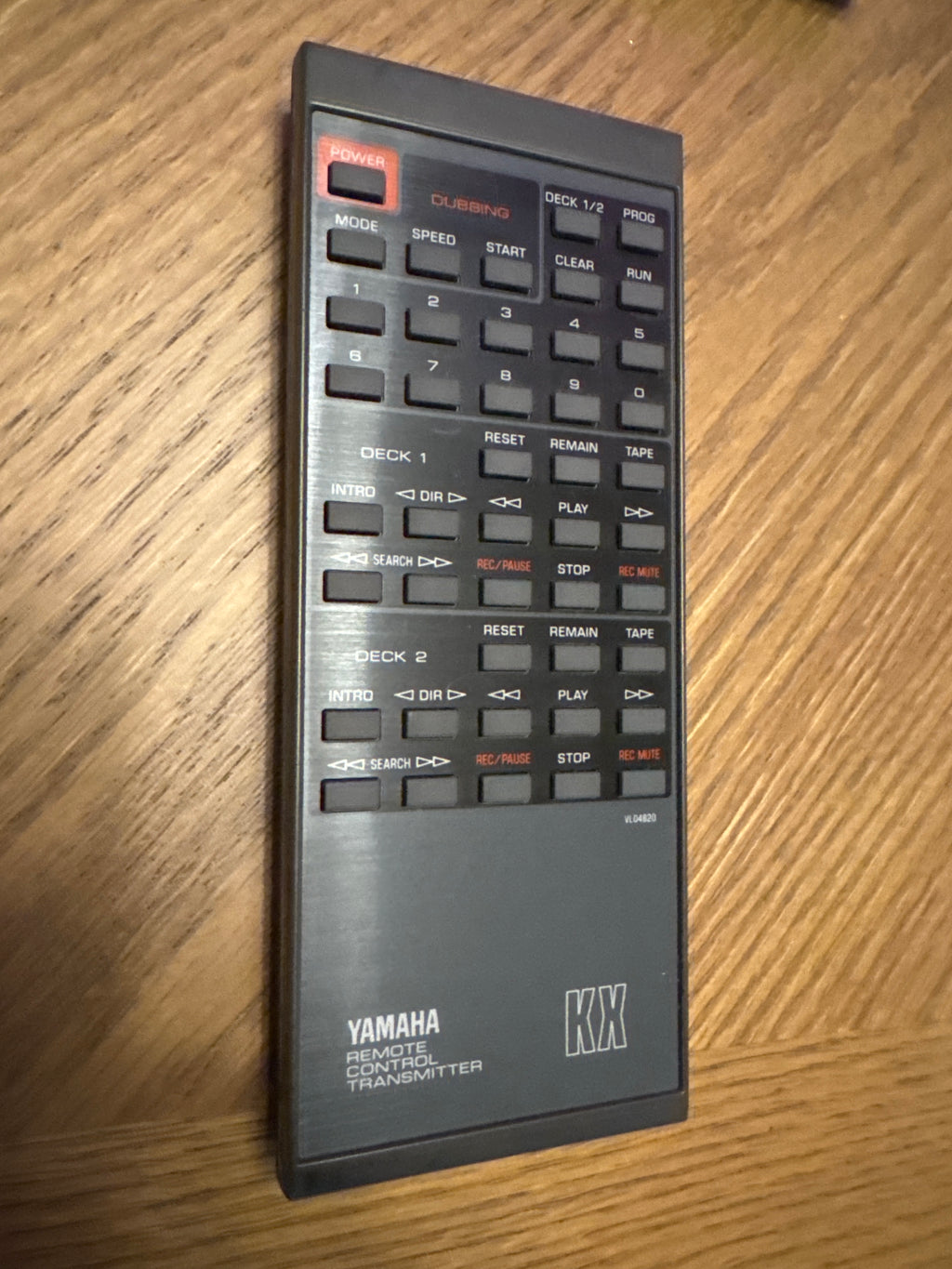 Yamaha KX Remote Control VL04820 — Dual-Well Cassette Decks — photo 2