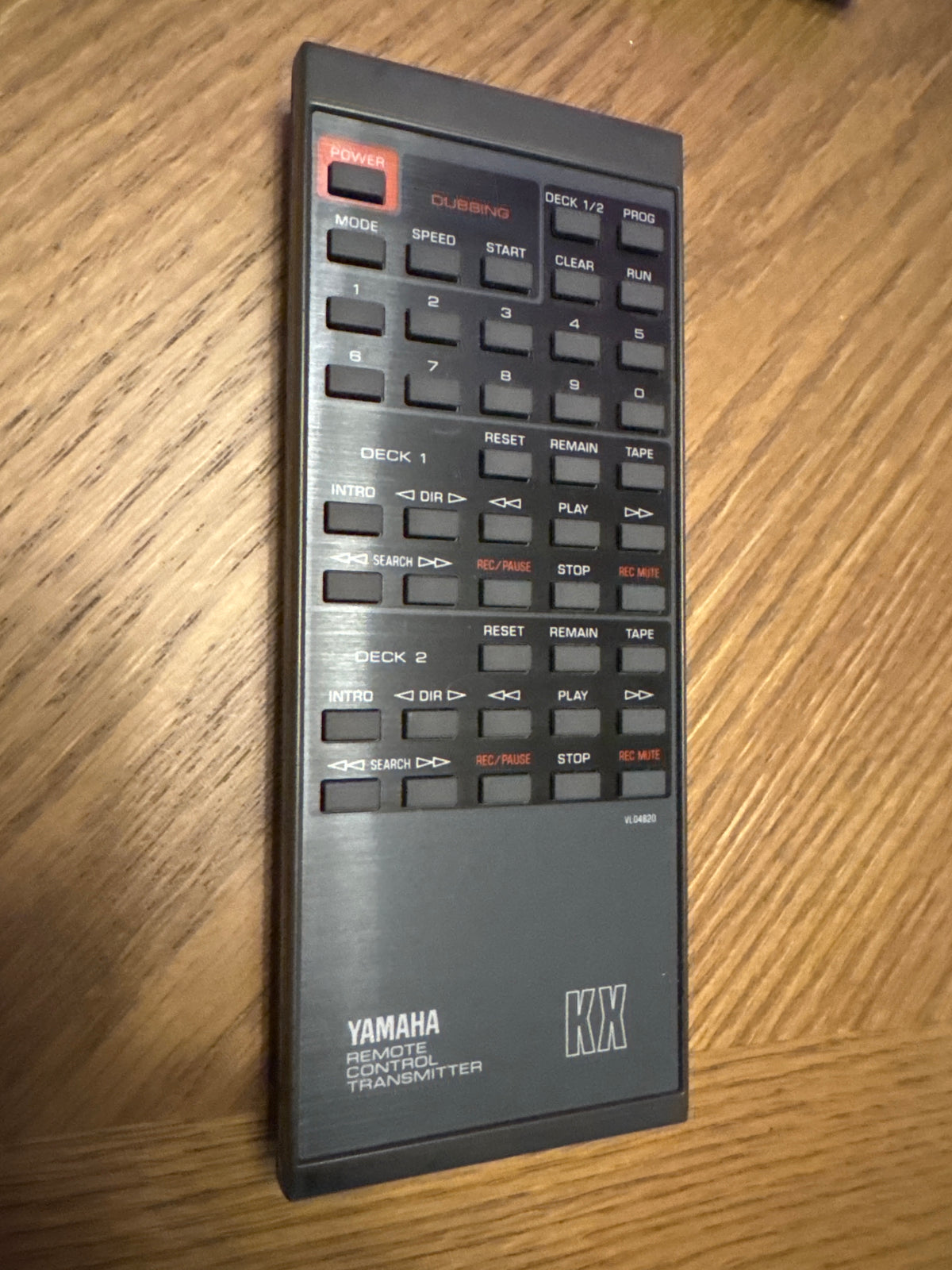 Yamaha KX Remote Control VL04820 — Dual-Well Cassette Decks — photo 2