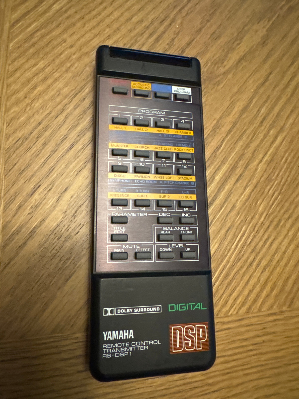 Yamaha RS-DSP1 OEM Remote Control — DSP-1 Processor, Rare — photo 2