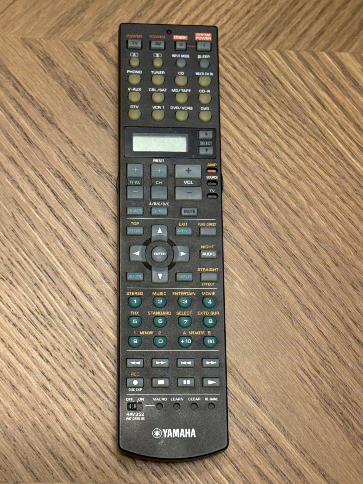 Yamaha RAV352 OEM Remote Control WD10850 — photo 4