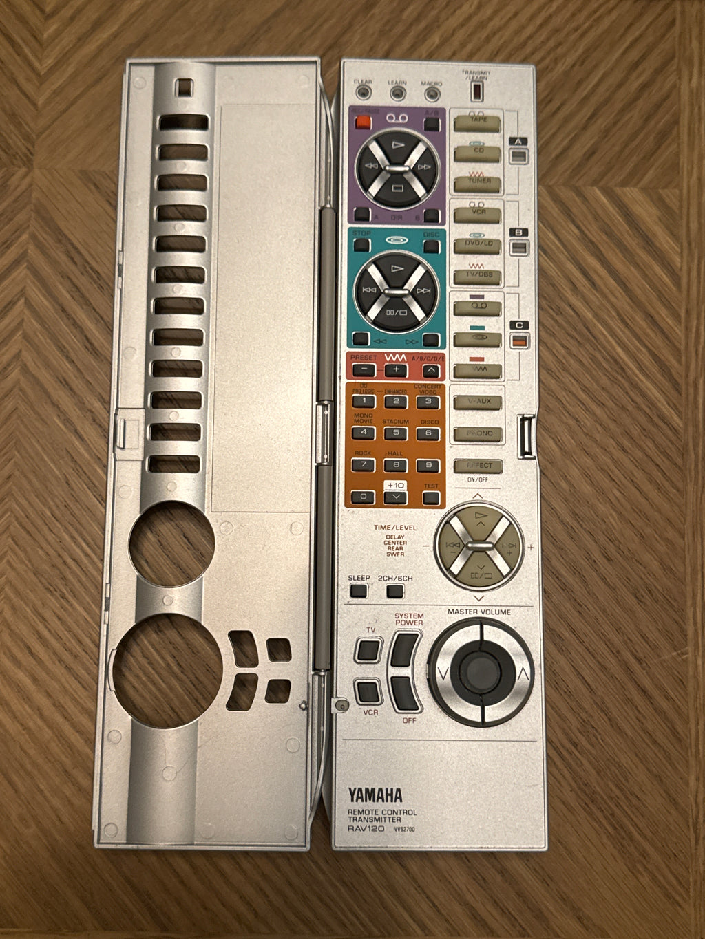 Yamaha RAV120 OEM Remote Control VV02700 — Mint — front view