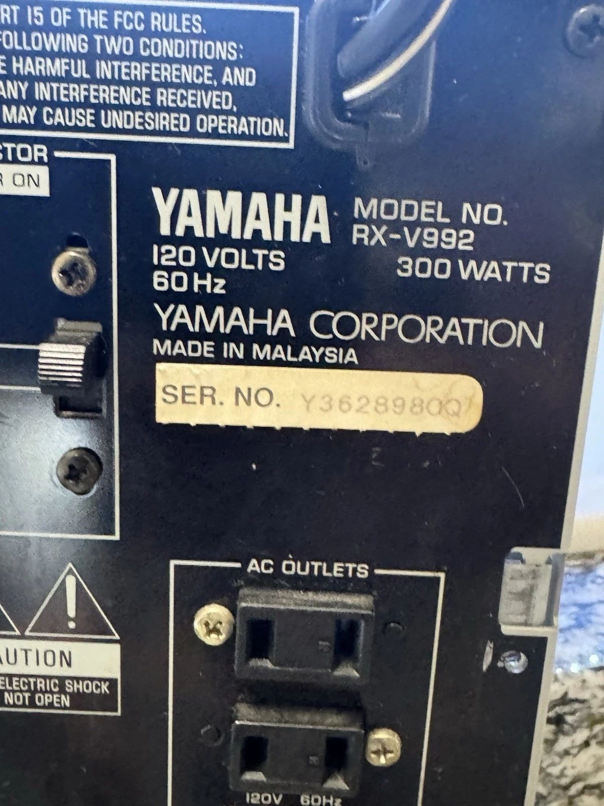 Yamaha RX-V992 Flagship — photo 7