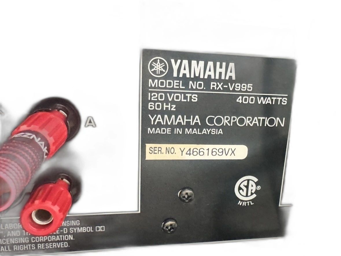 Yamaha RX-V995 Top of the Line — photo 3